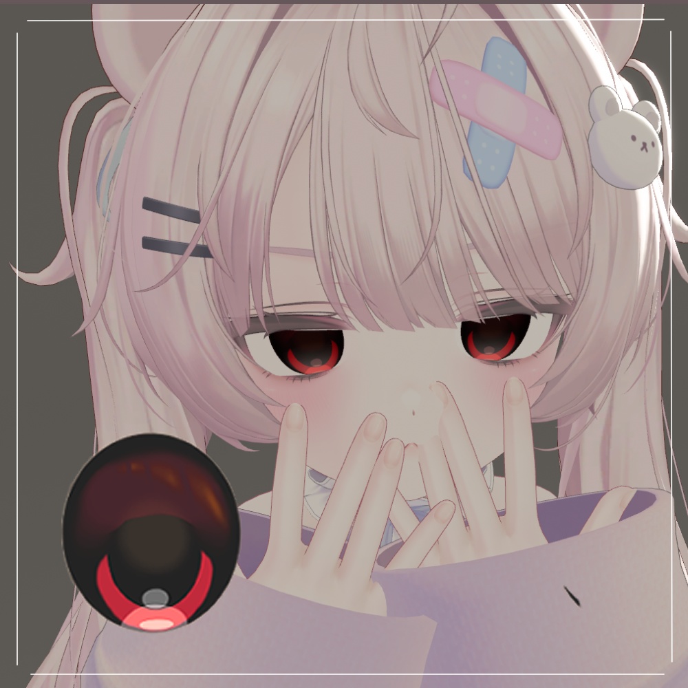 【2アバター対応】【闇かわ】 Melancholy Eye texture 11set(VRChat向け)