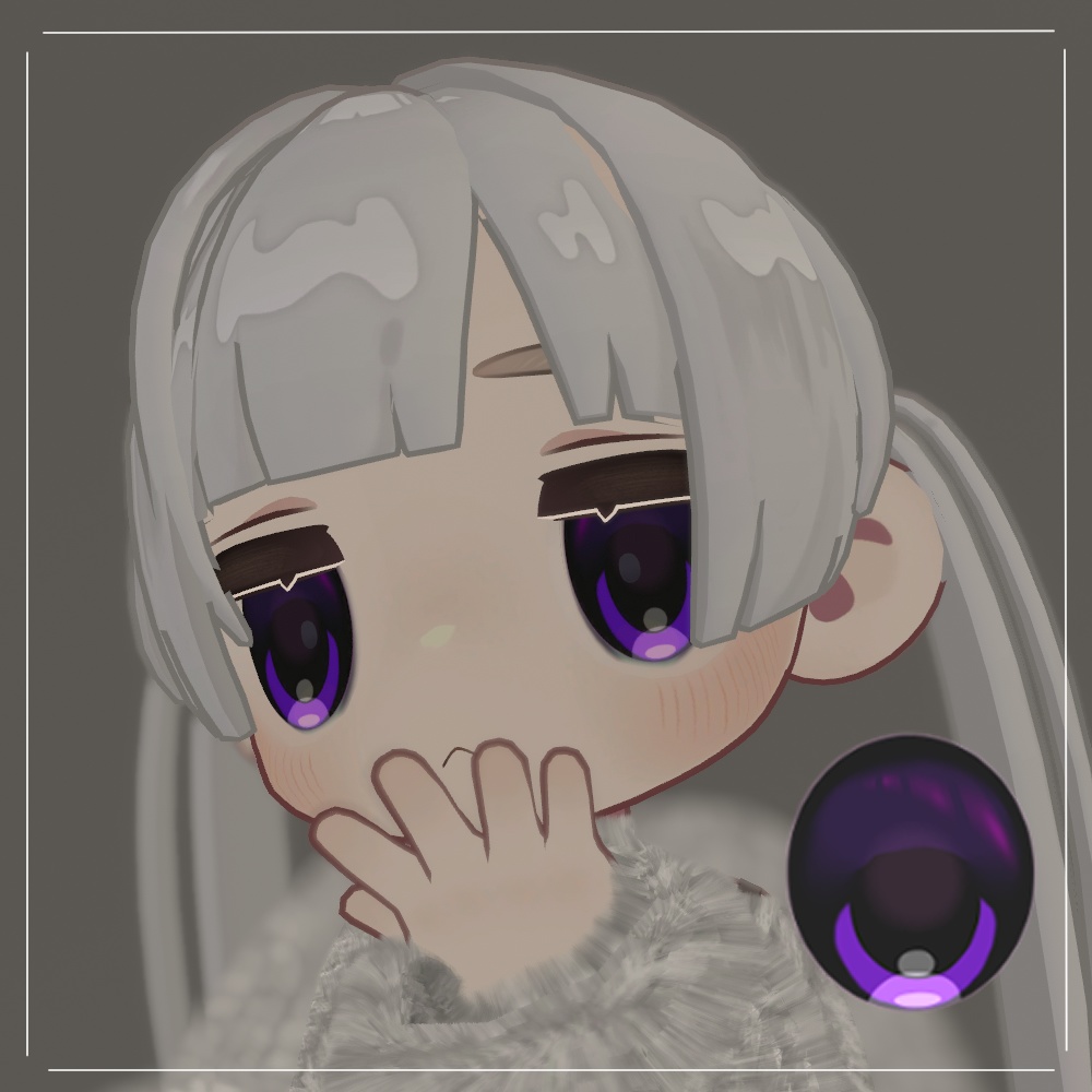 【2アバター対応】【闇かわ】 Melancholy Eye texture 11set(VRChat向け)