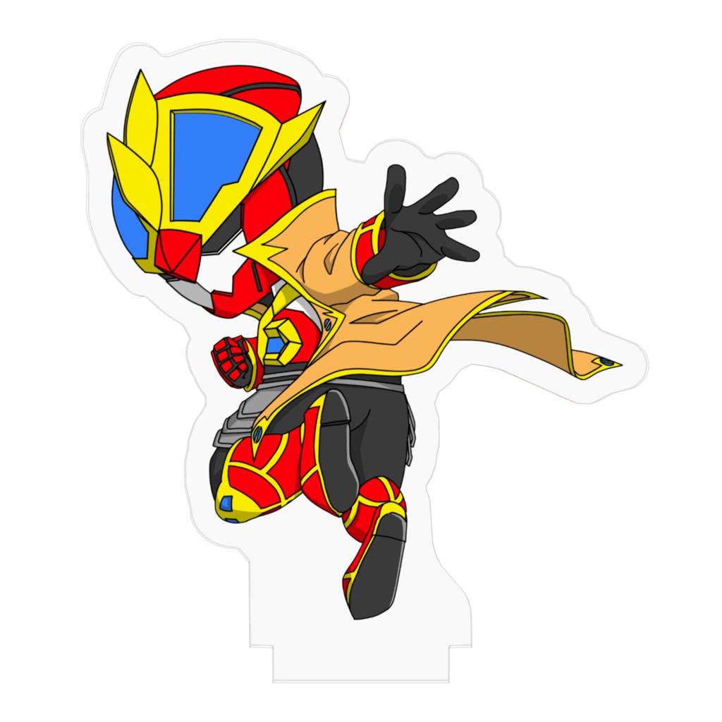 アクリルスタンド イラスト振り返り