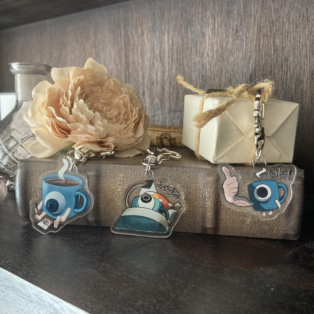 コップちゃんのアクリルキーホルダー：全3種