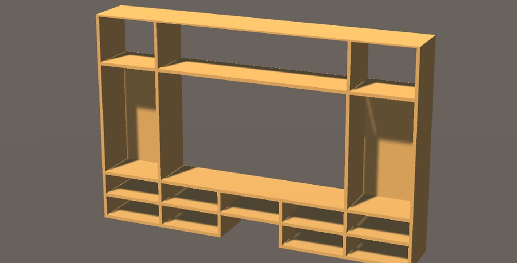 3Dモデル テレビスタンドセット ゲーム・漫画等利用可