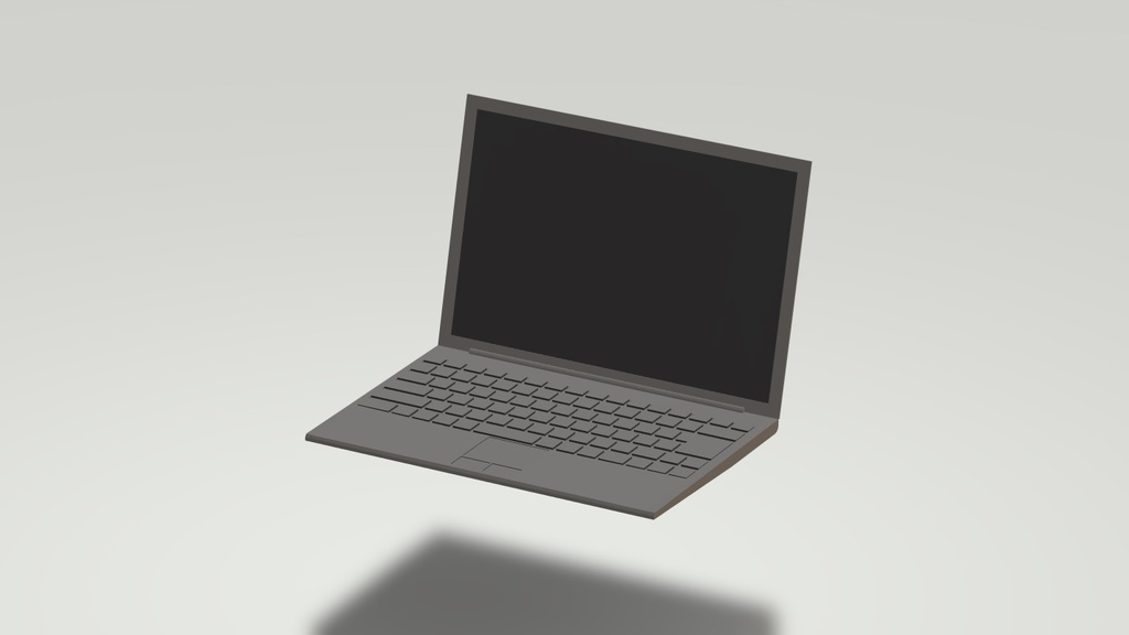 3Dモデル ノートパソコンセット ゲーム・漫画等利用可
