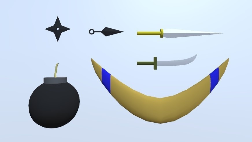 3Dモデル 武器シリーズ(ゲーム・漫画等利用可)