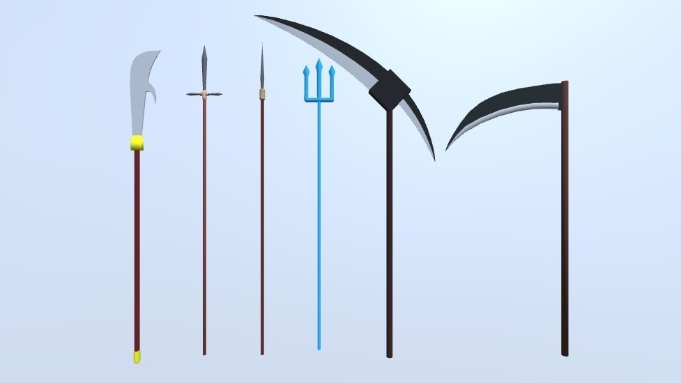 3Dモデル 武器シリーズ(ゲーム・漫画等利用可)