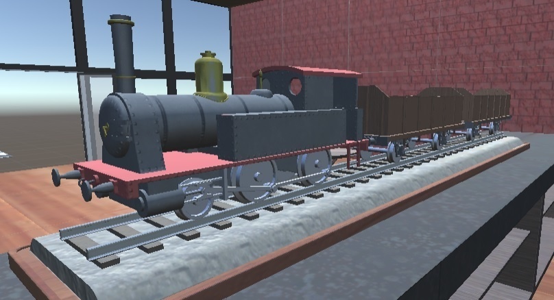 3Dモデル イギリス産蒸気機関車キット(ゲーム・マンガ等利用可)