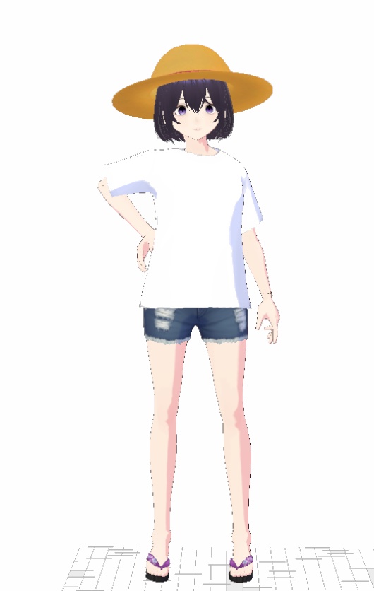 【無料・フリー】3Dモデル 麦わら帽子.xwear(.FBXあり)