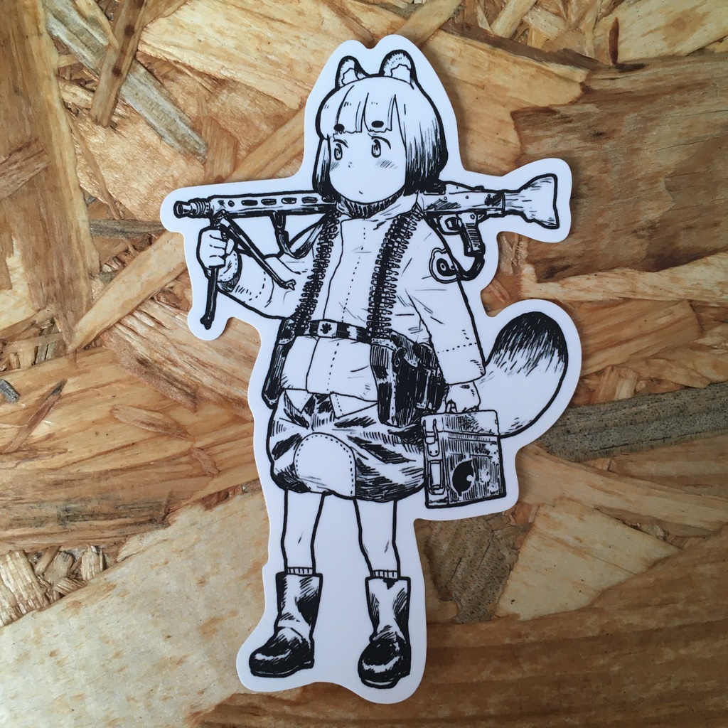 第3歩兵師団 第7歩兵連隊 ぽんぽこ分隊支援兵ステッカー