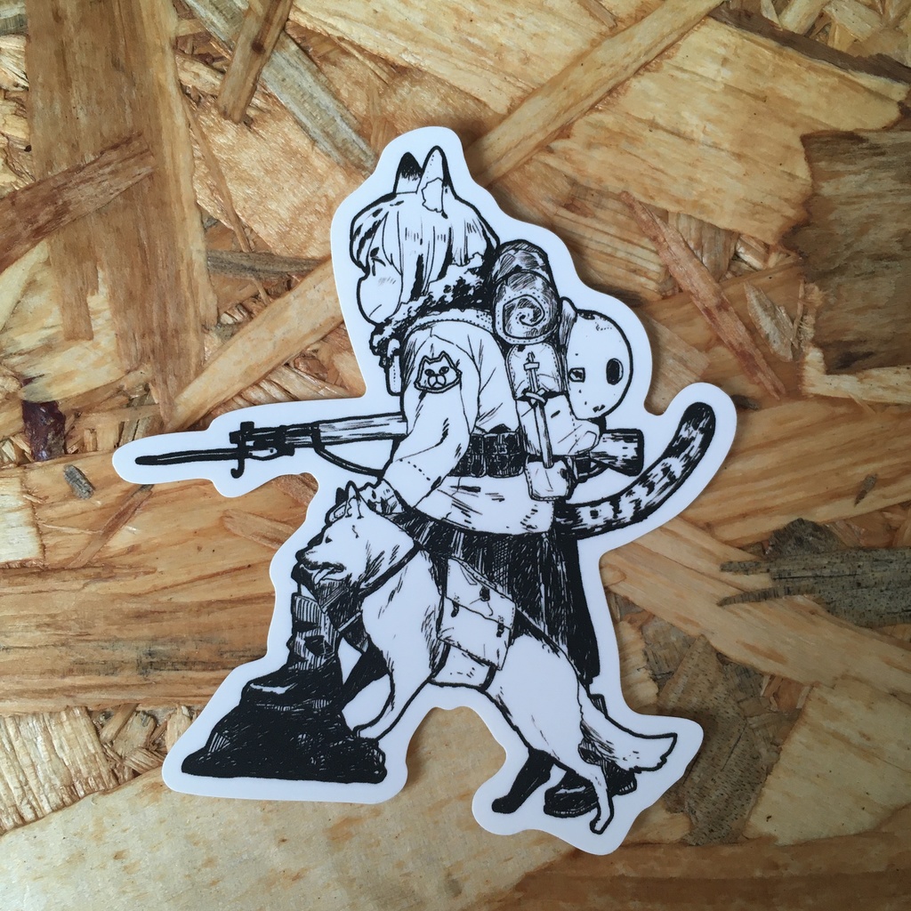 第10山岳師団 第87歩兵連隊 ヤマネコ分隊歩兵ステッカー