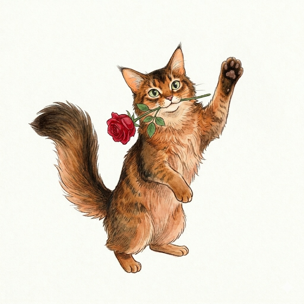 【ソマリ猫】プロフアイコン鉛筆タッチ【お試し用】