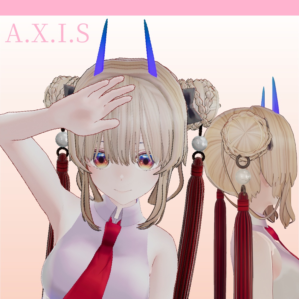 チャイナタッセルお団子ヘアー「ChinaTassel Bun Hair」