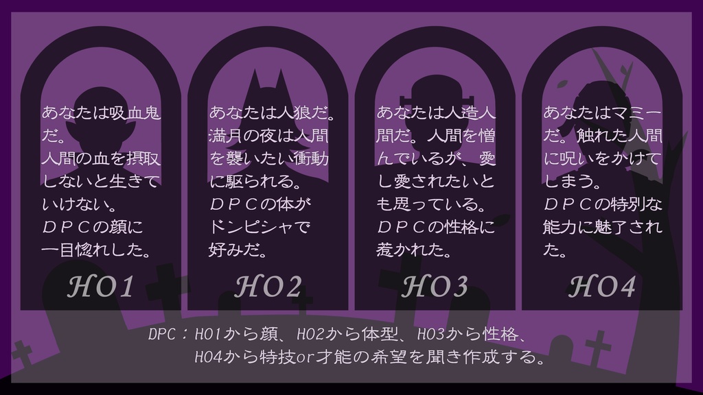 エモクロアTRPG『はやく人間になりた~い』