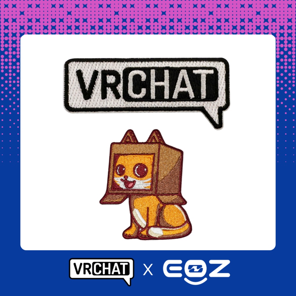 【VRChat公式】キーホルダー(アイロンワッペン)