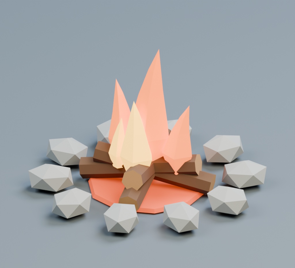 ローポリ ファンタジーRPG 3D小物セット Vol.1【Blender / FBX / GLB】