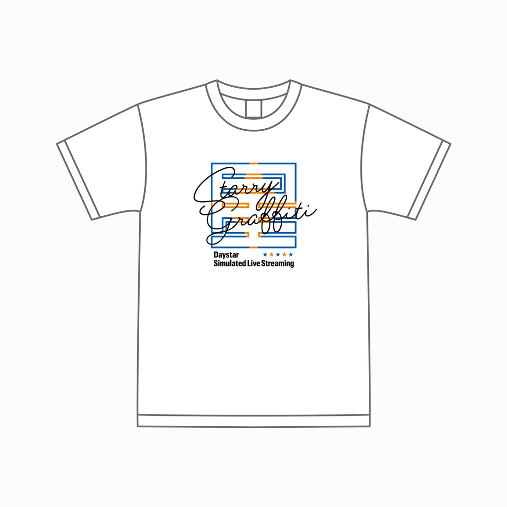 Daystar Simulated Live Streaming「Starry Graffiti」Tシャツ