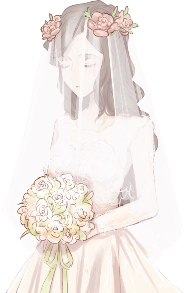［立ち絵］花嫁／無料