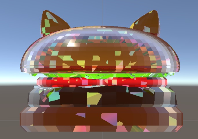 クリスタル猫耳ハンバーガー