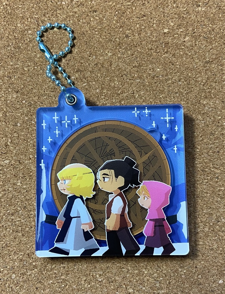 CD風アクリルキーホルダー