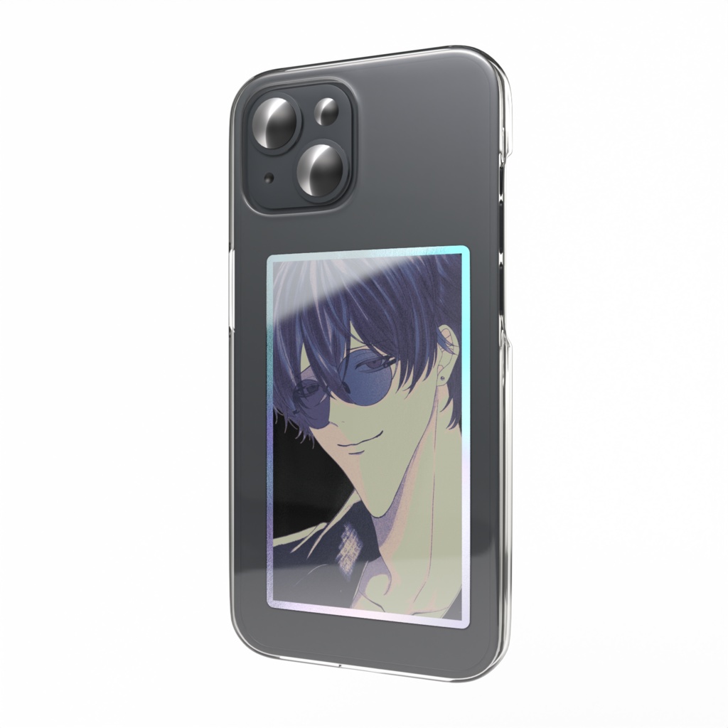 オーロラスマホステッカー　黒