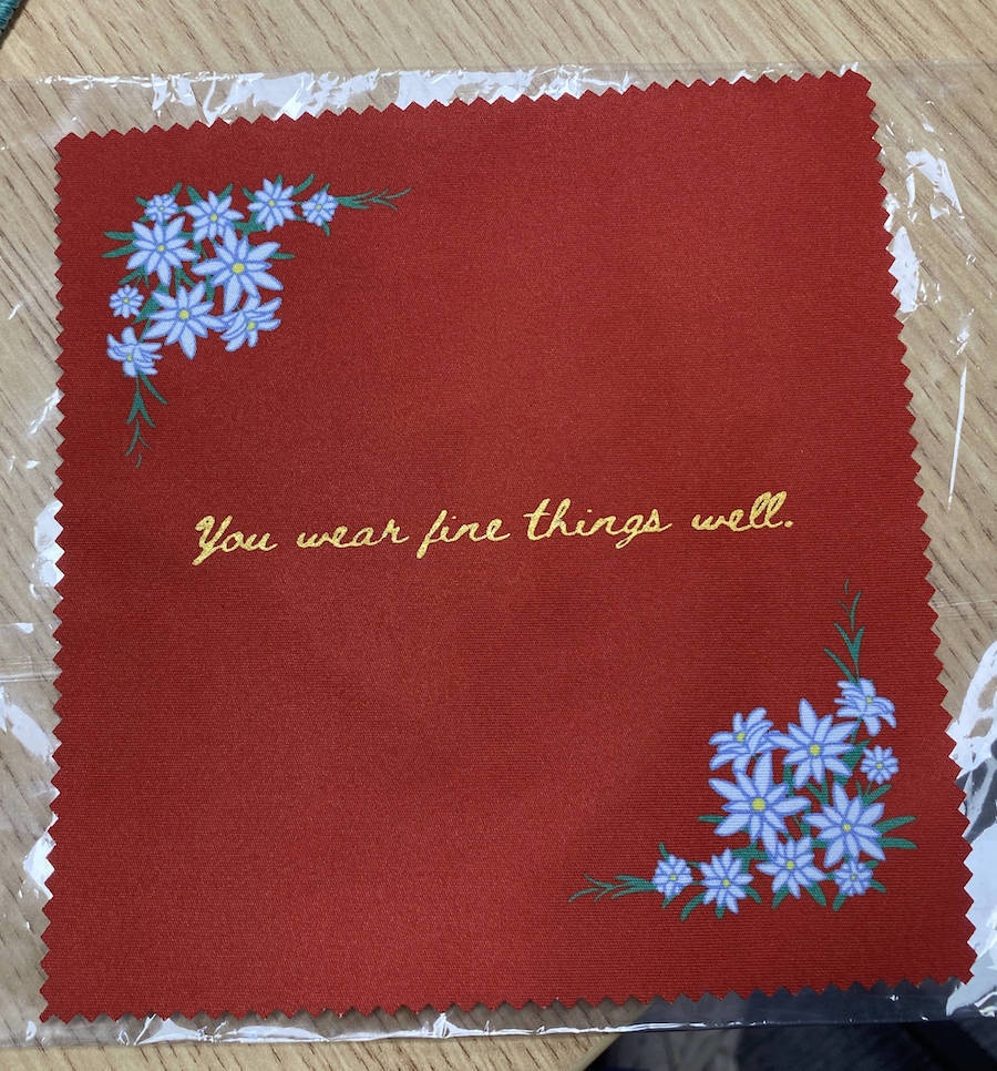 Ed's Red Silk - Eyeglass Cleaning Cloth