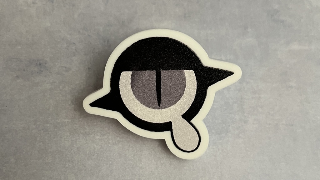 サメパペットアクリルバッジ