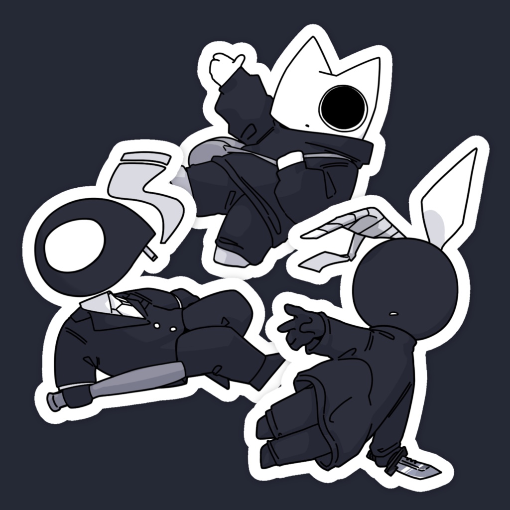 【VOID.】VOID組　落っこちステッカー