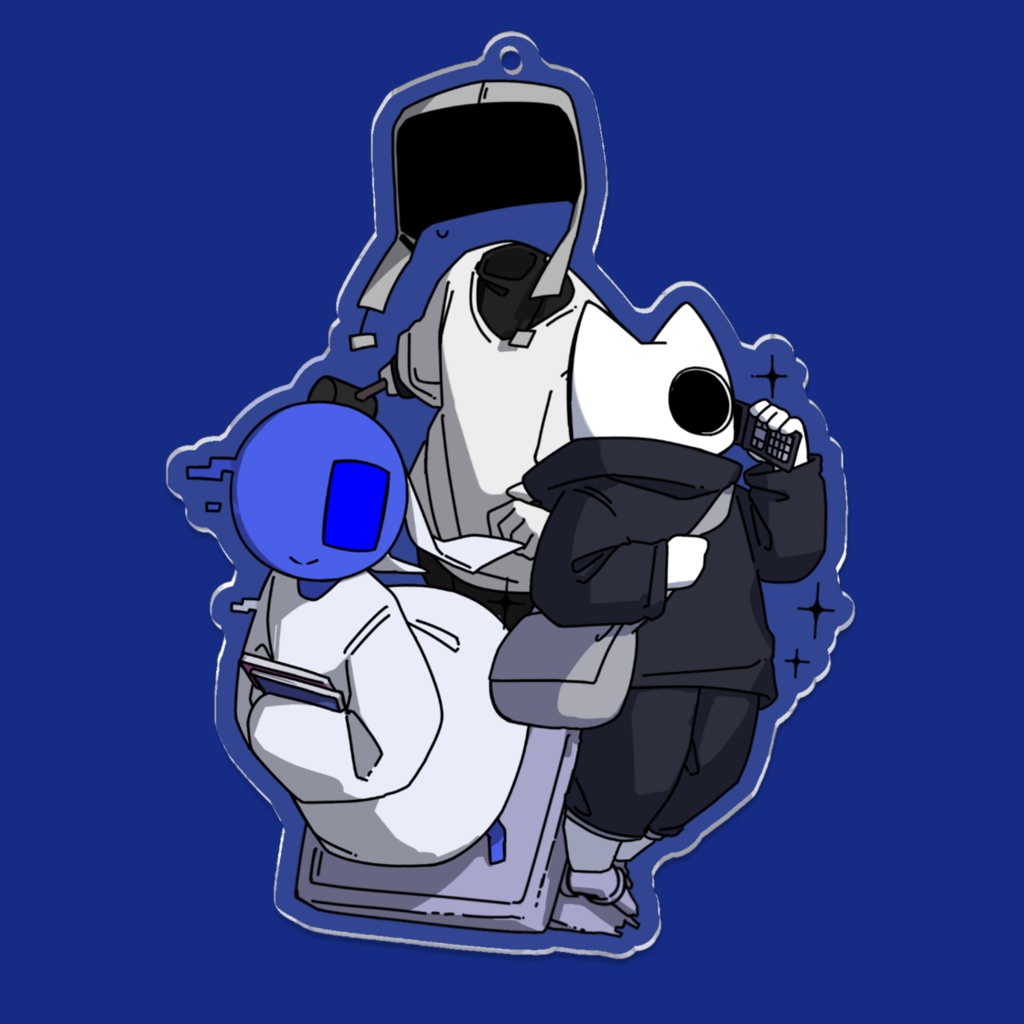 主人公組（アオ/アカ/クロ）アクリルキーホルダー