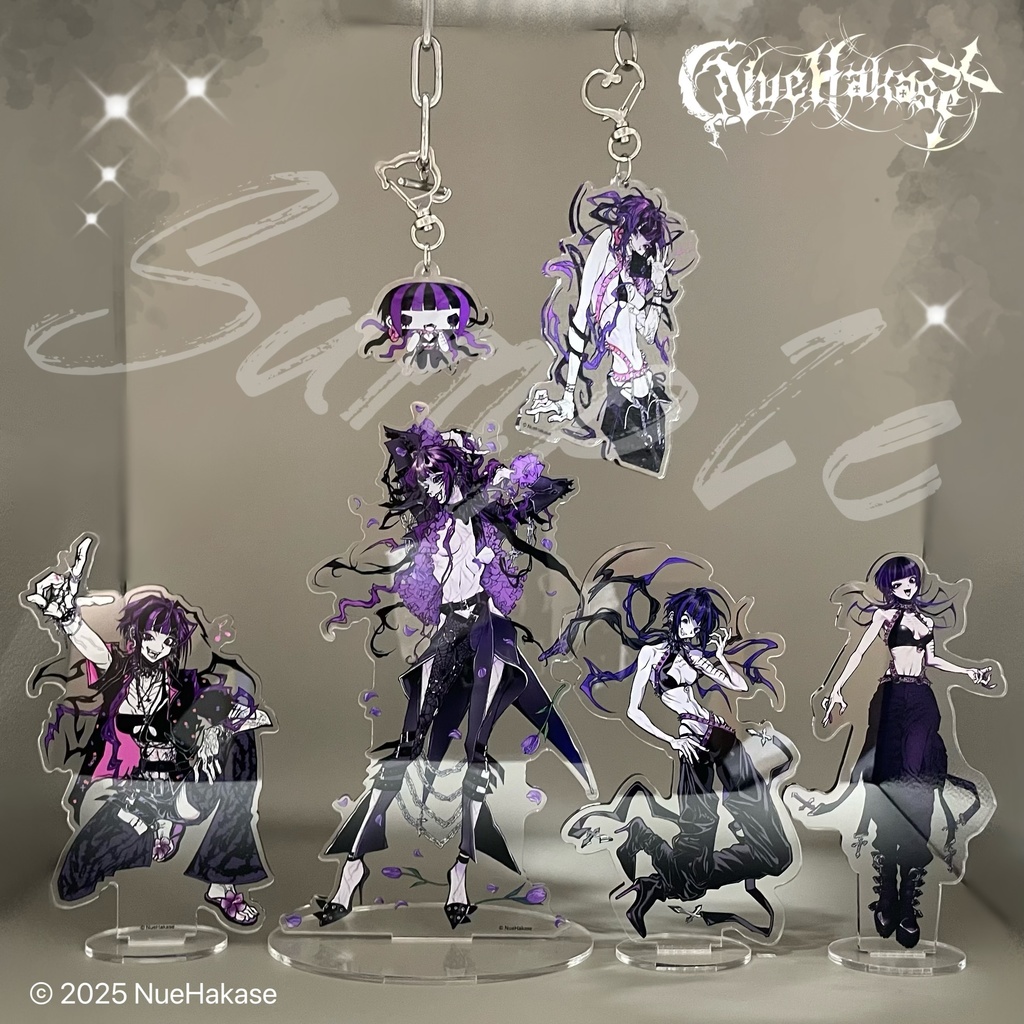 ✉️鵺レターアクリルキーホルダー💜