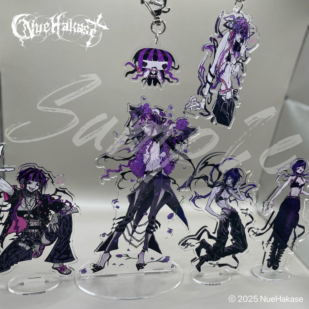 ✉️鵺レターアクリルキーホルダー💜