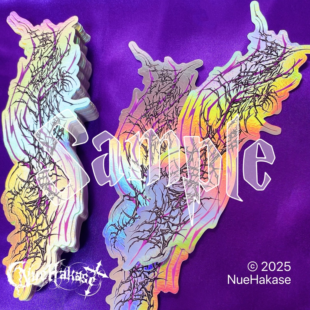 ホログラムステッカー『悪鬼羅刹滅多刺無限妖怪』