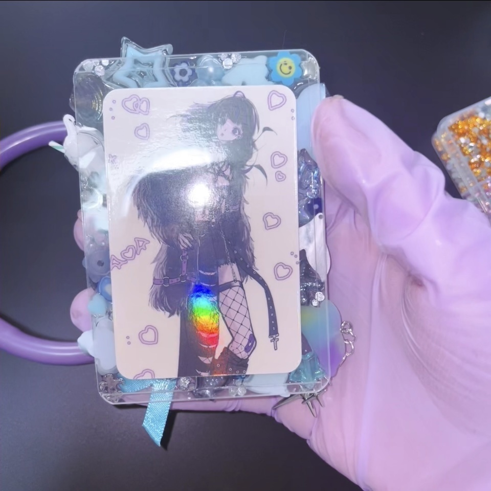 夏 水色トレカケース