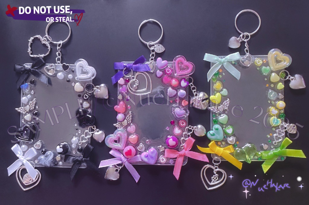 ハートまみれトレカケースキーホルダー