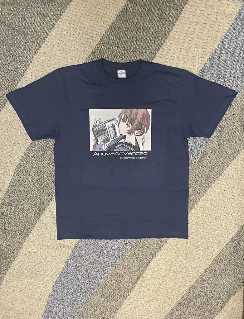 「電脳少女」T-shirt　グレイッシュパープル