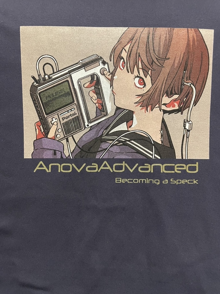 「電脳少女」T-shirt グレイッシュパープル