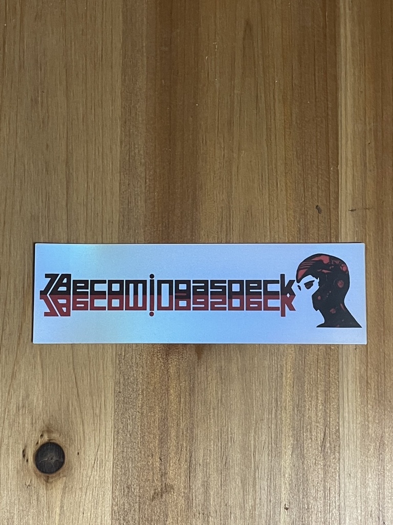 Becoming a speck ロゴステッカー(41mm×135mm)