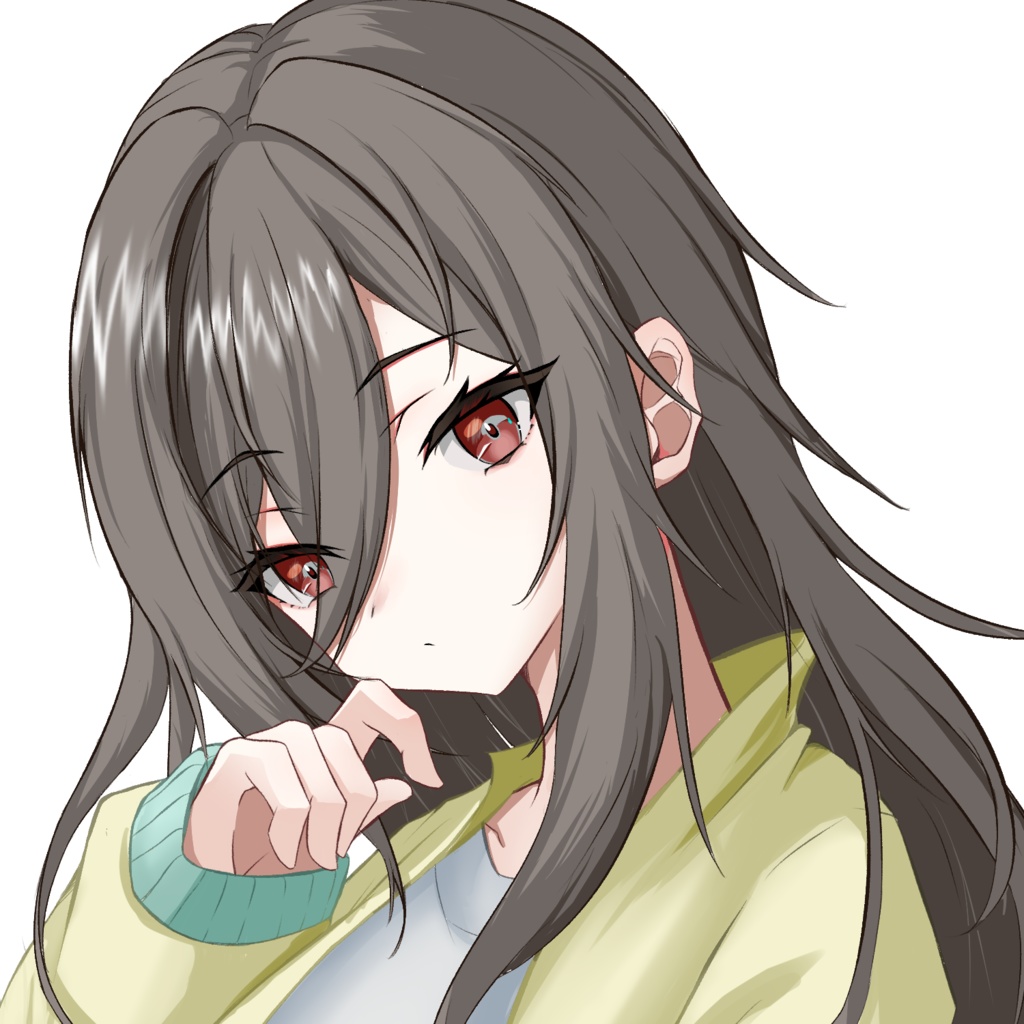 膝上立ち絵 フリー 素材 少女 ミステリアス　