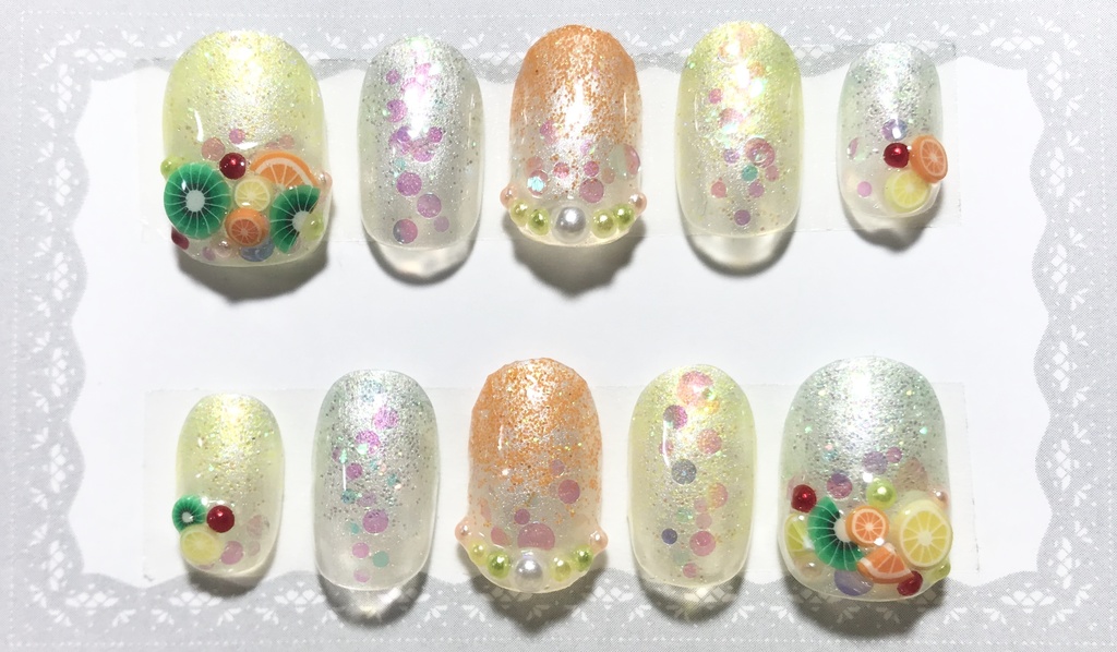 フルーツポンチの乙女 ネイルチップ Hono Nails Booth店 Booth