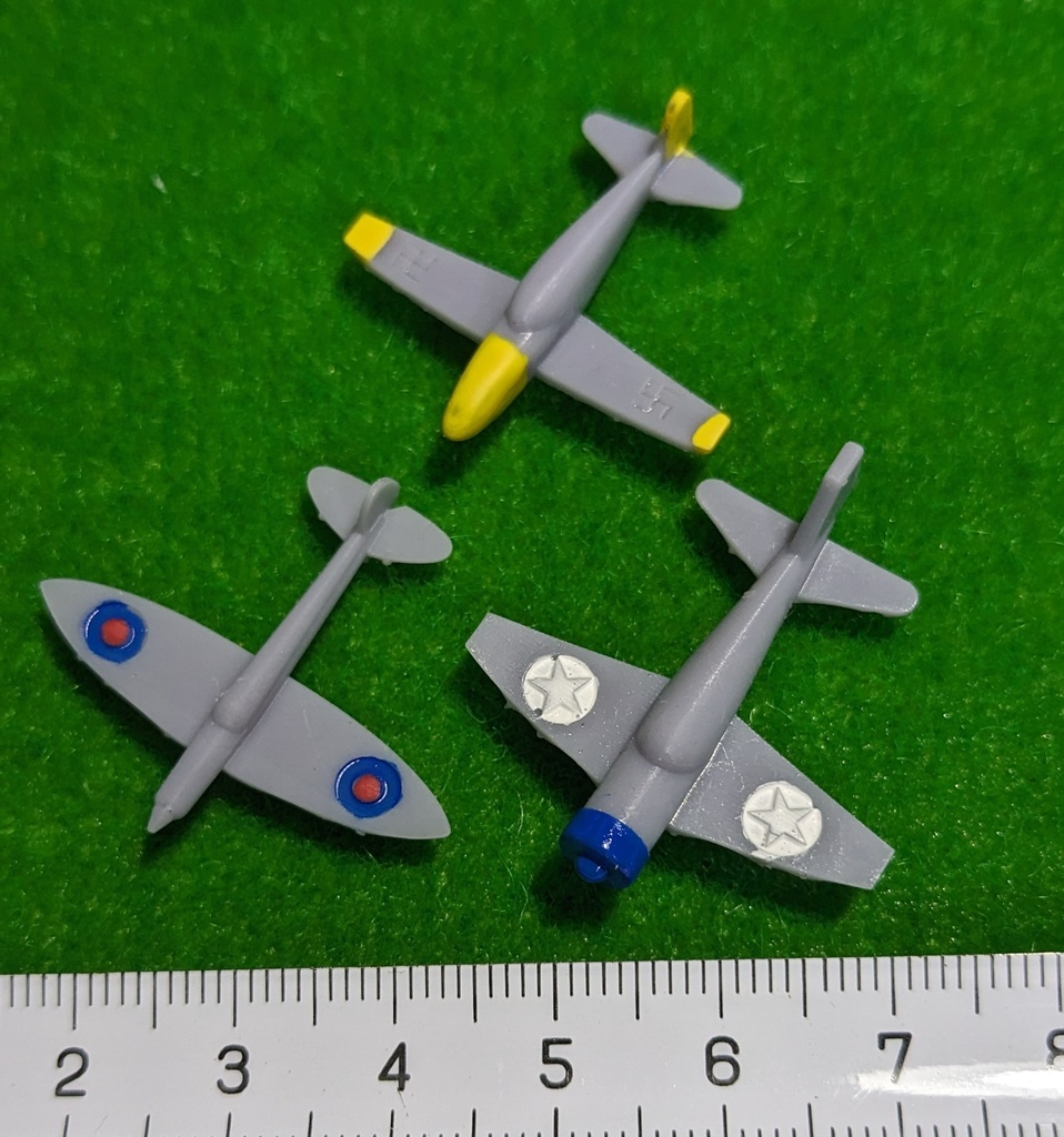 ボードゲーム用の駒,セミスケール飛行機3Dプリント用.STLデーター