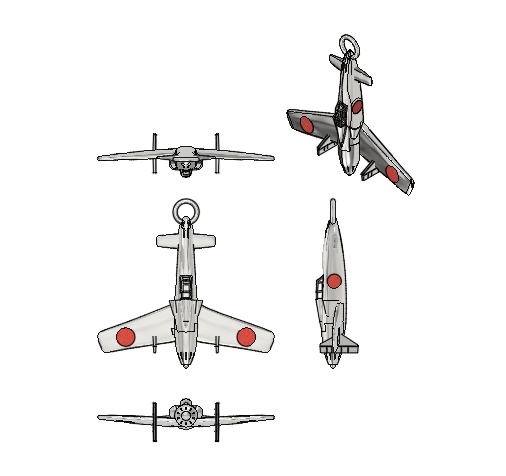 震電ジェットデーター.stl イヤリング用付き