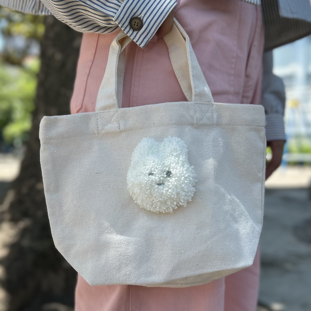 もこもこうさぎトートバッグ
