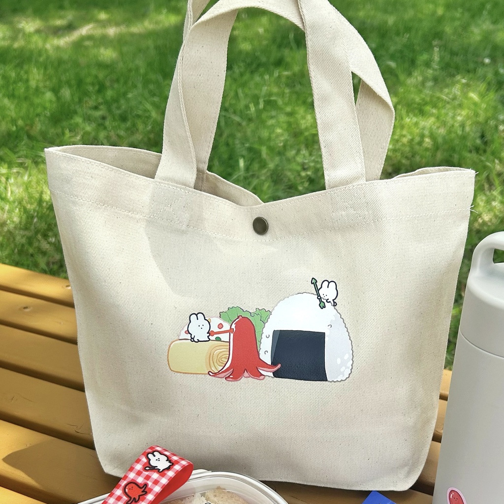うさぎランチトートバッグ（ランチシリーズ）