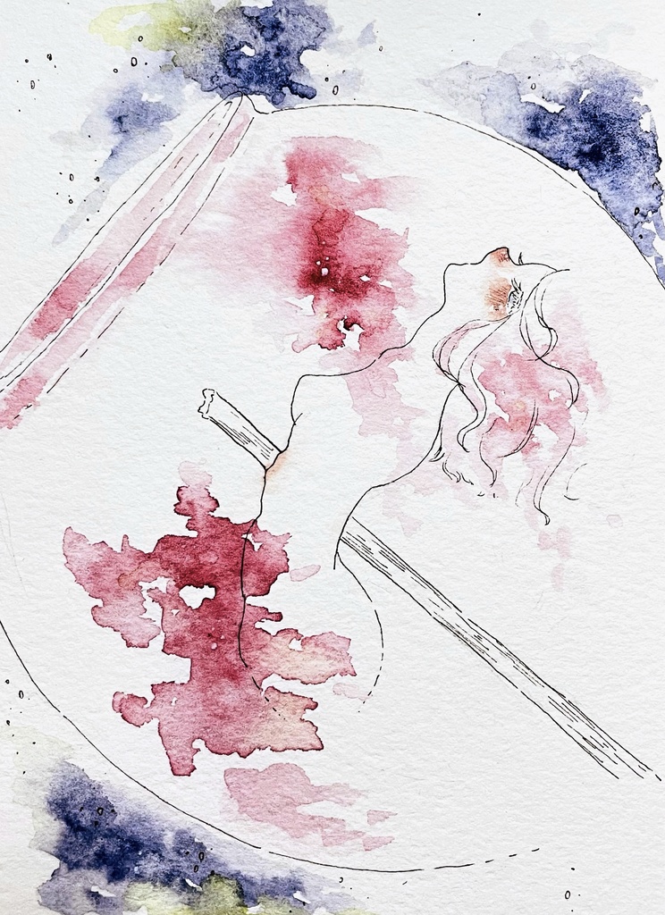 【原画】drawing『りんご飴』