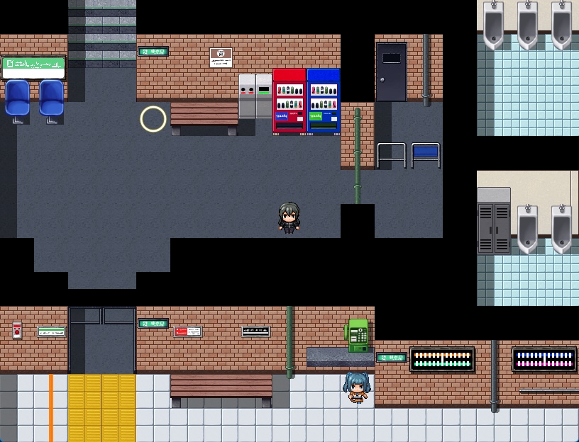 RPGツクールMV・MZ用 マップチップ・タイルセット01 『地下鉄』