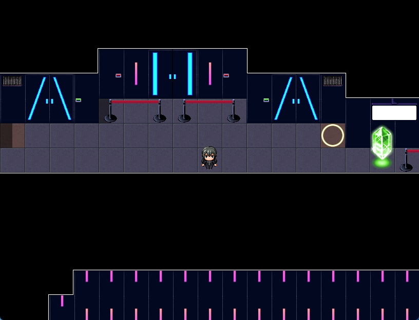 RPGツクールMV・MZ用 マップチップ・タイルセット02 『ナイトクラブ・SF・サイバーパンク・秘密基地・闇カジノ』