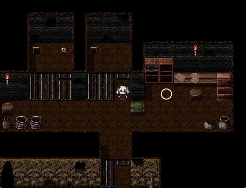 RPGツクールMV・MZ用 マップチップ・タイルセット03 『カタコンベ・地下墓地・深淵・洞窟・ダンジョン』