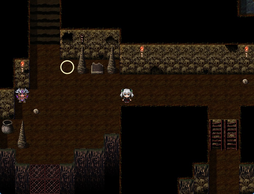 RPGツクールMV・MZ用 マップチップ・タイルセット03 『カタコンベ・地下墓地・深淵・洞窟・ダンジョン』