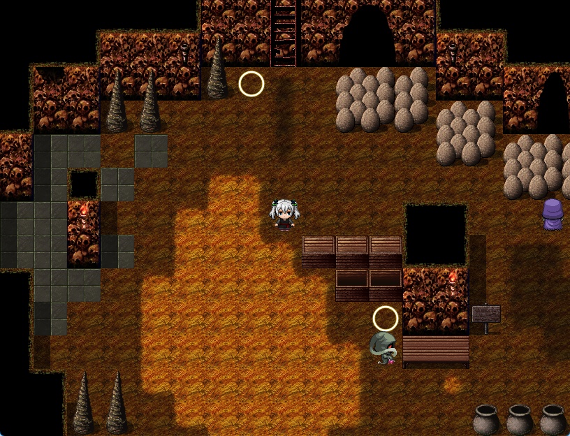 RPGツクールMV・MZ用 マップチップ・タイルセット03 『カタコンベ・地下墓地・深淵・洞窟・ダンジョン』