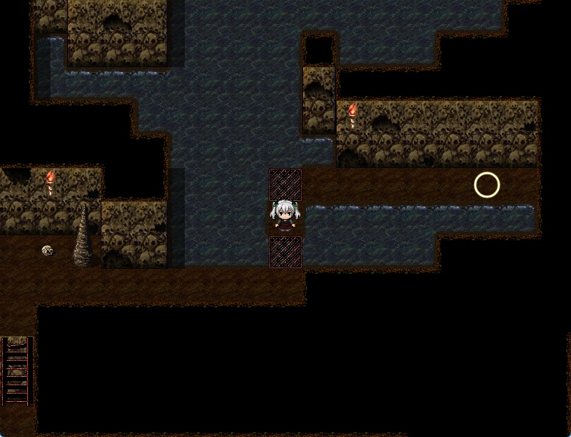 RPGツクールMV・MZ用 マップチップ・タイルセット03 『カタコンベ・地下墓地・深淵・洞窟・ダンジョン』