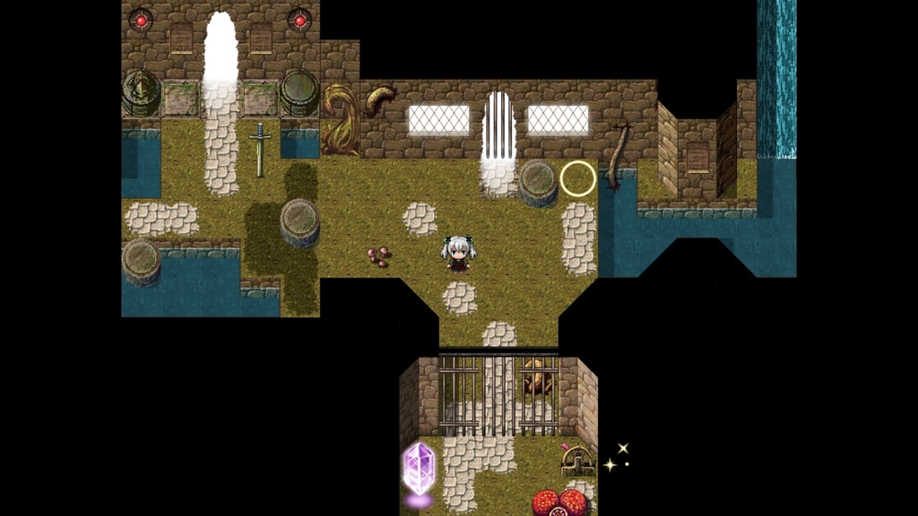 RPGツクールMV・MZ用 マップチップ・タイルセット08 『迷宮・遺跡・廃墟・ダンジョン・天空の塔・植物迷宮』