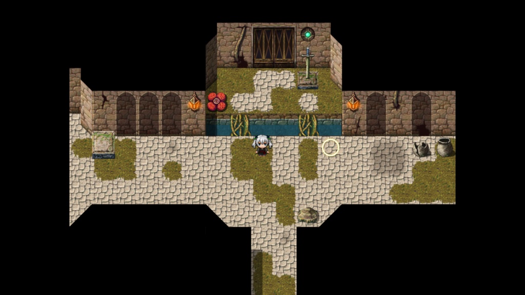 RPGツクールMV・MZ用 マップチップ・タイルセット08 『迷宮・遺跡・廃墟・ダンジョン・天空の塔・植物迷宮』