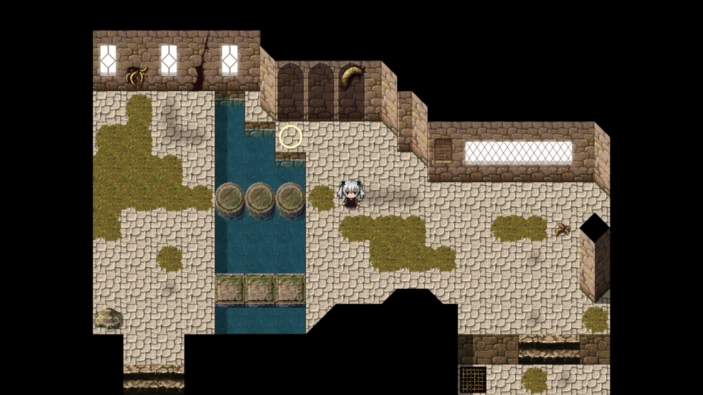 RPGツクールMV・MZ用 マップチップ・タイルセット08 『迷宮・遺跡・廃墟・ダンジョン・天空の塔・植物迷宮』